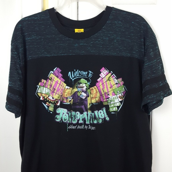 Batman Lego Jokerville Black Graphic Shirt XL - Picture 4 of 8